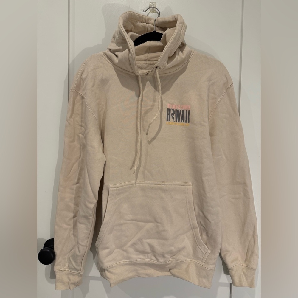 The Endless Summer Unisex Beige Hoodie Sweatshirt Hawaii Size Small Malibu Shirt